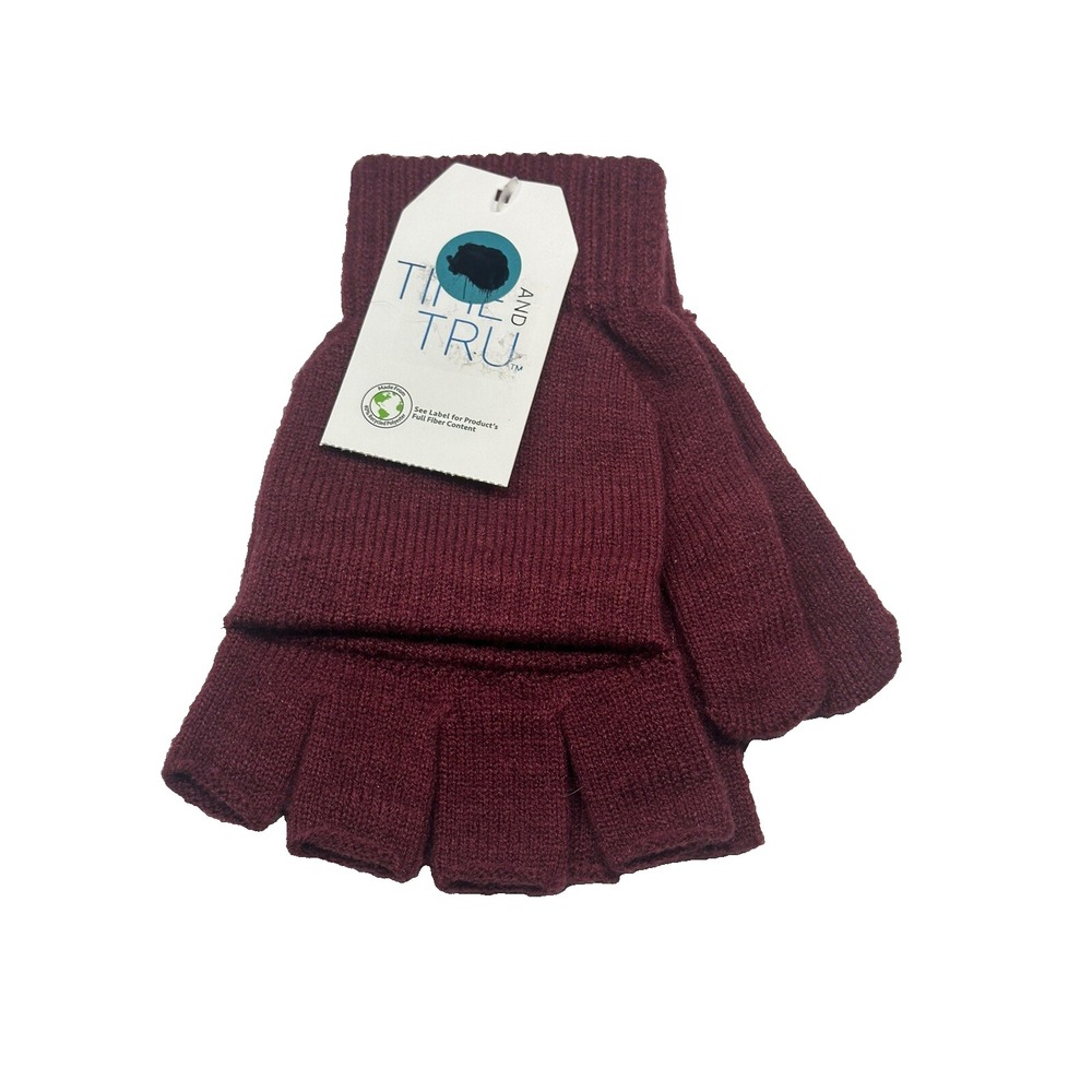 NEW time and tru womens 1 pair winter gloves fingerless mittens